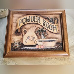 Vintage Powder Room Wall Art